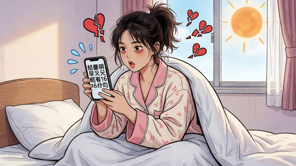 醒来：诶？现在是几点……啊啊啊啊啊！！