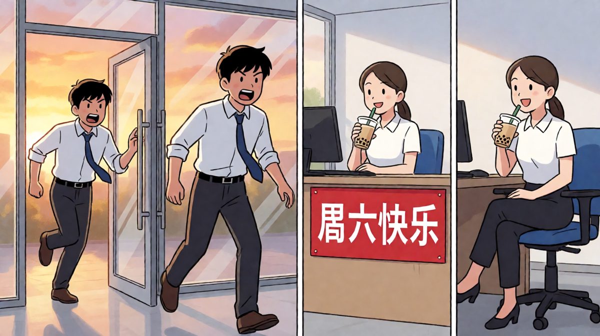 到公司才发现……今天是周六