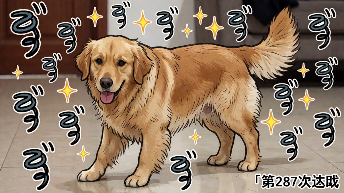 狗狗：我到底在追什么……哦对了，是我自己