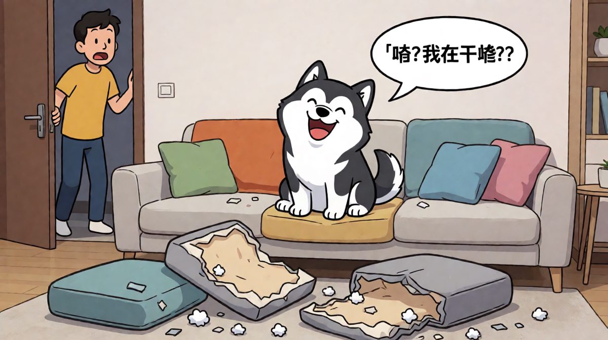 狗狗：沙发先动的手，我只是正当防卫