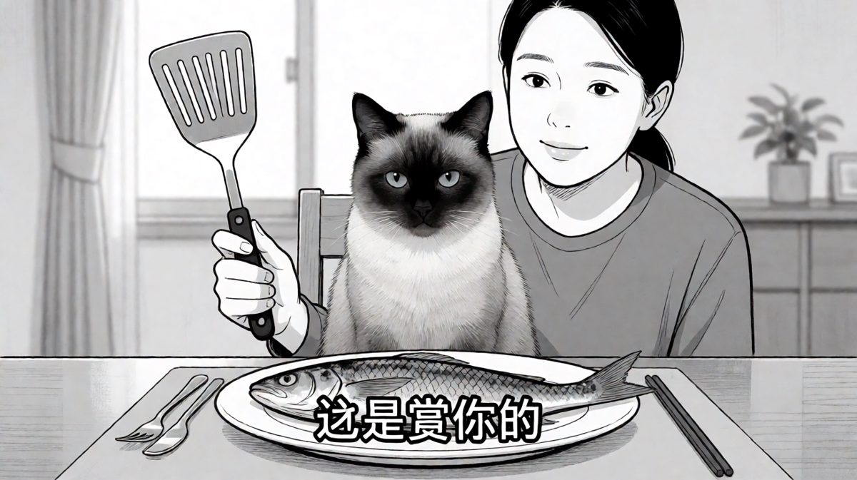 猫咪：本喵吃剩的，你应该感到荣幸