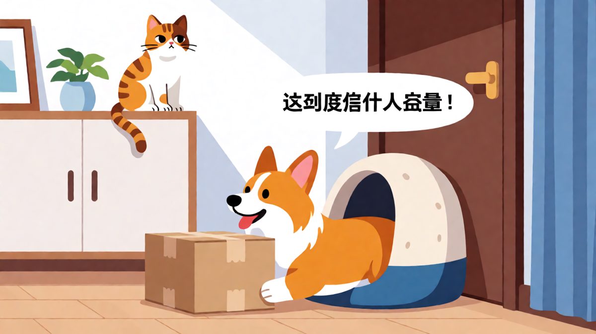狗狗：为什么人类能打开而我永远不行