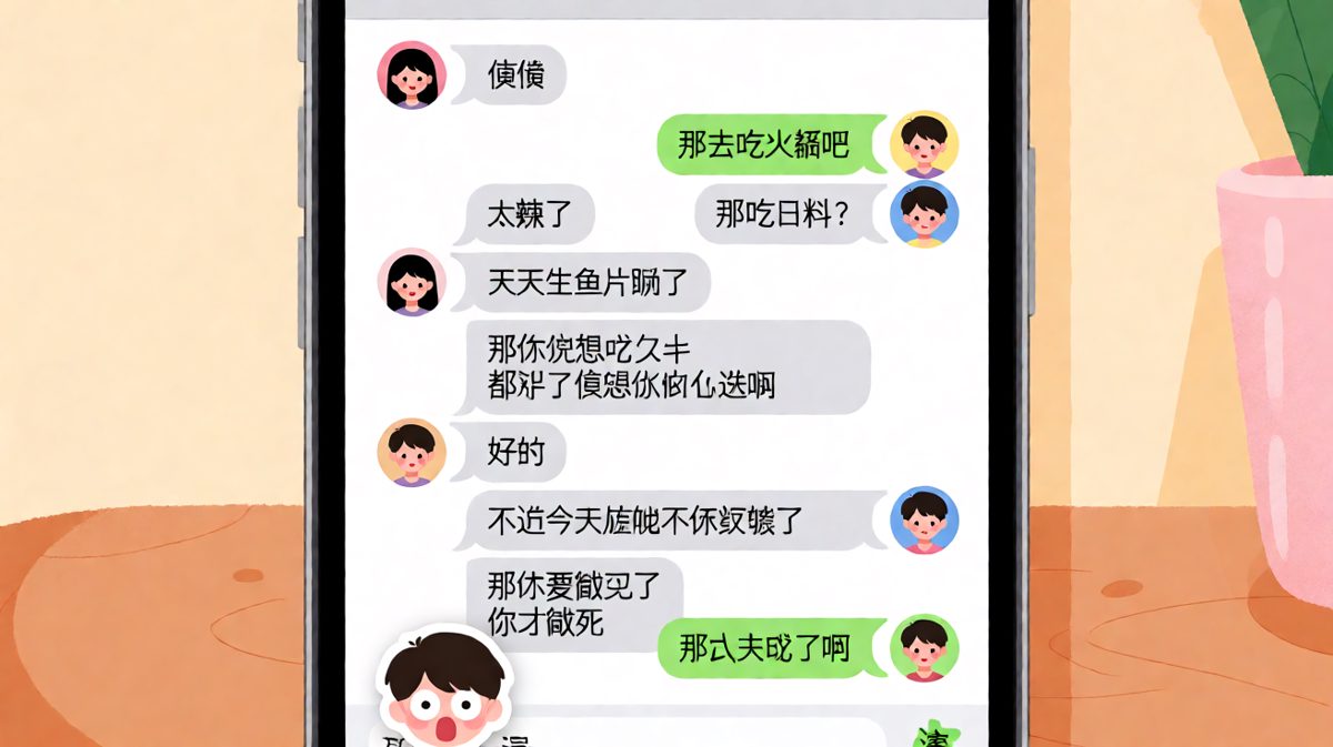 '随便'这个词，是情侣聊天的终极陷阱