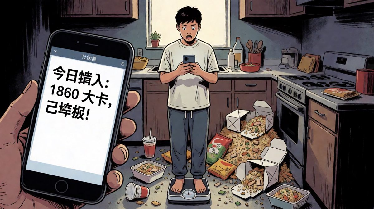 减肥APP：检测到今日热量严重超标