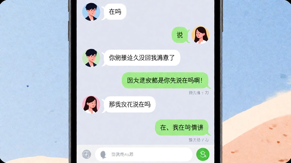 「在吗文学」——最浪漫的情话其实是「请讲」
