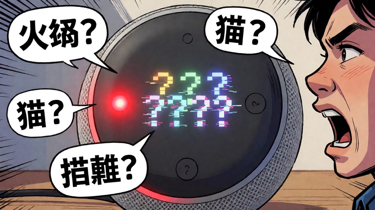 智能音箱识别出错，混乱地猜测主角想说什么