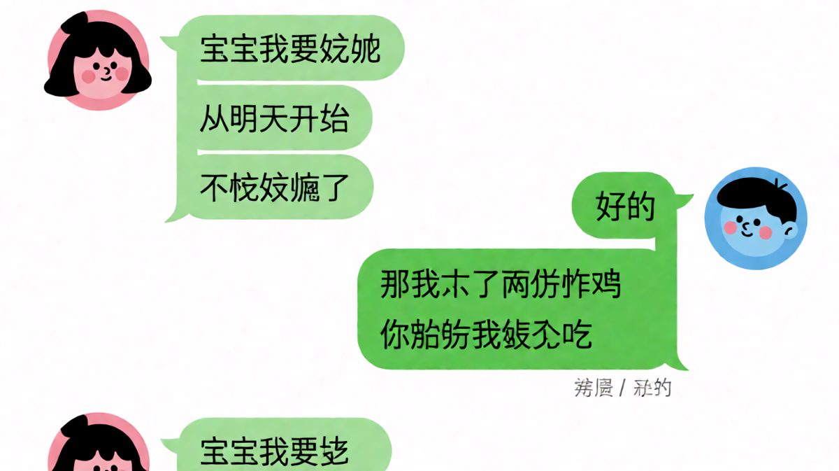 "我要减肥"下一秒就被炸鸡击溃