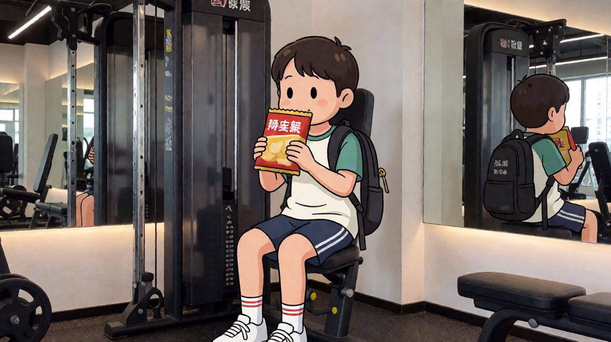 第3格：既然运动了，不吃点怎么有动力？
