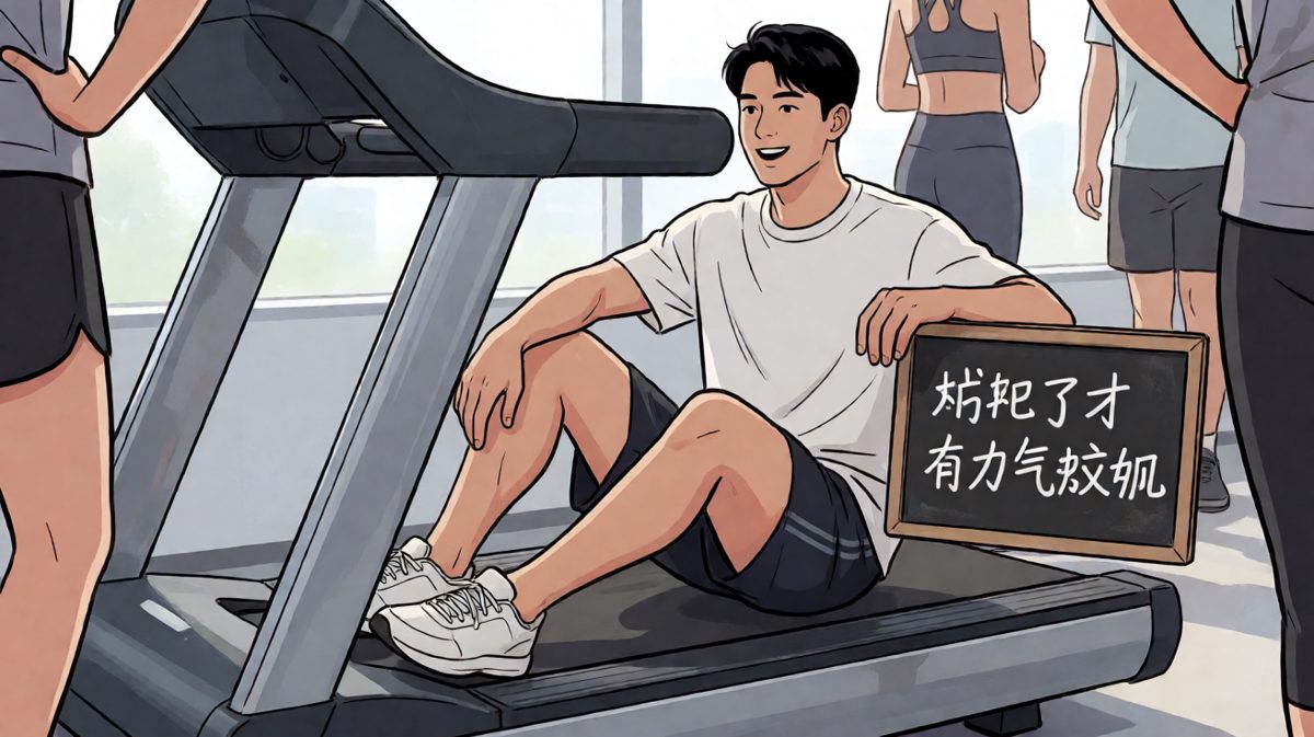 第4格：逻辑闭环，今天也是努力减肥的一天呢！