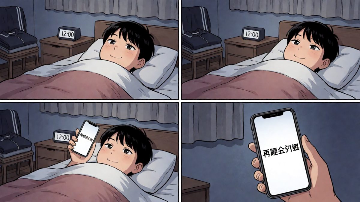 中午12点，自律？什么自律？我明明在休息！