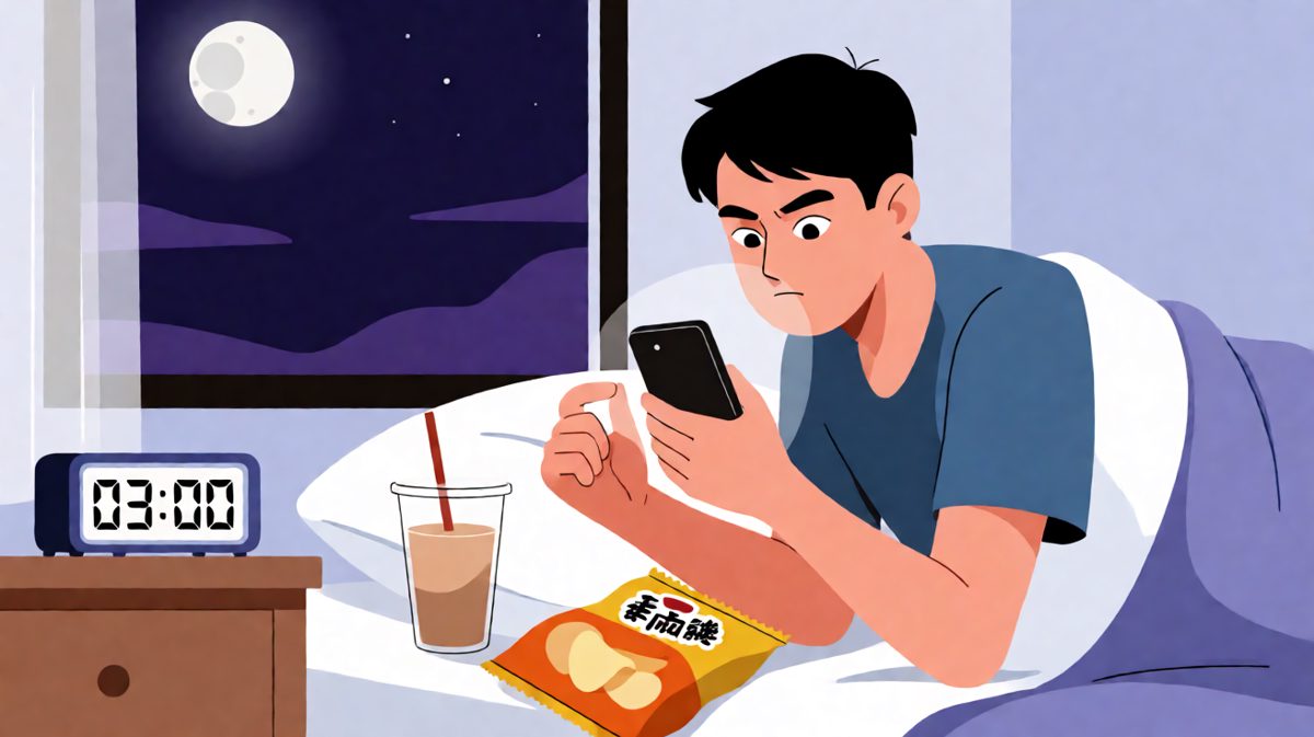 凌晨三点：我明天一定要早起！早上七点：再睡五分钟