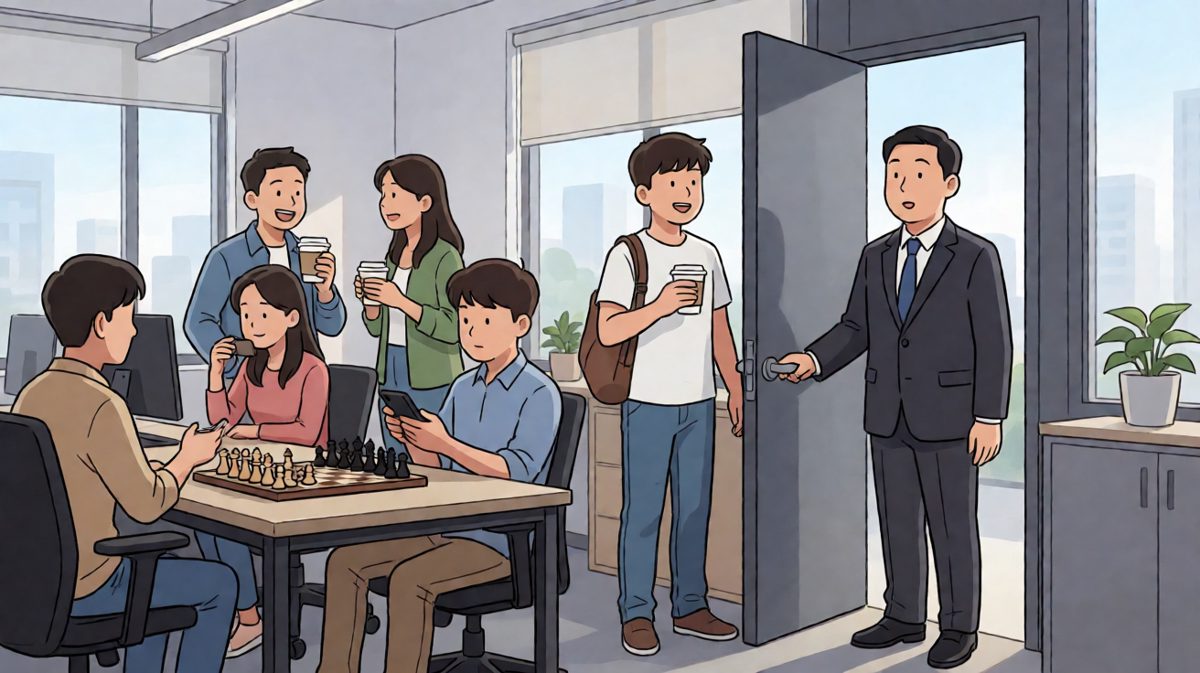满头大汗冲到公司，发现气氛不对劲