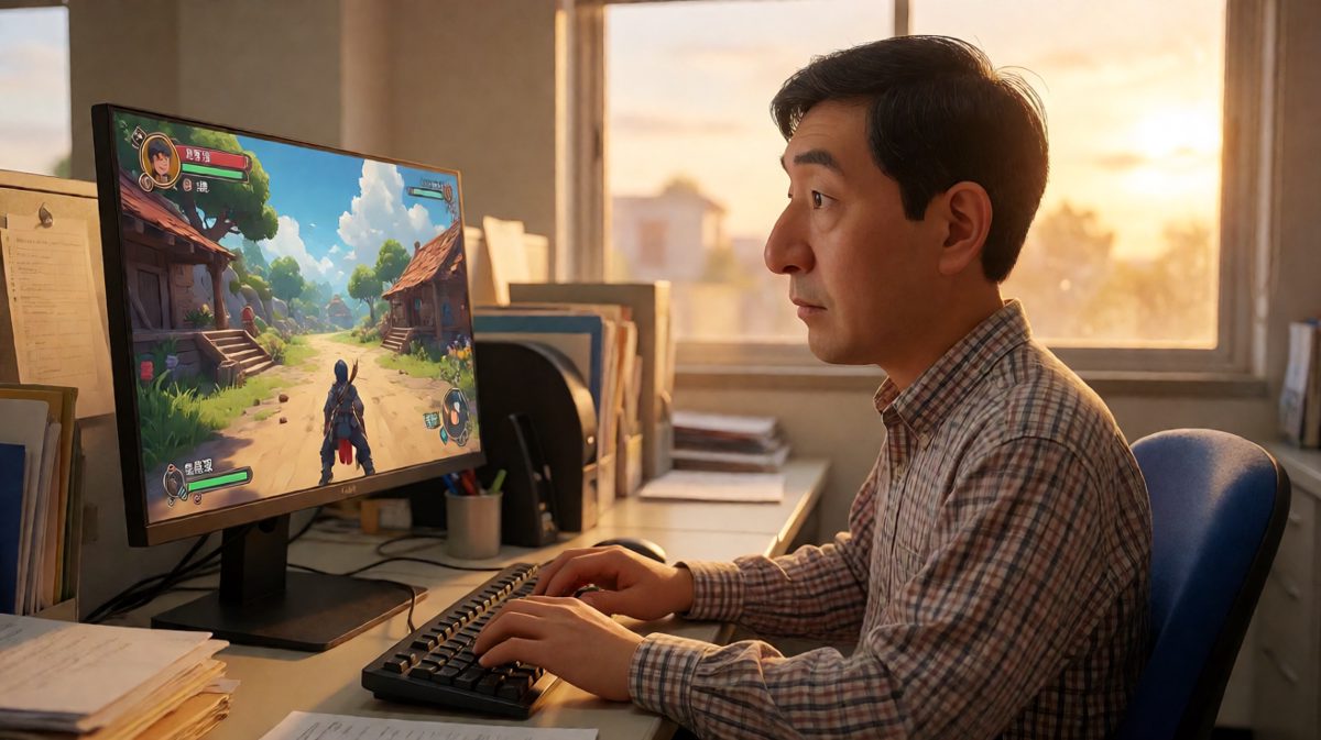 我在忙？其实我在打游戏。