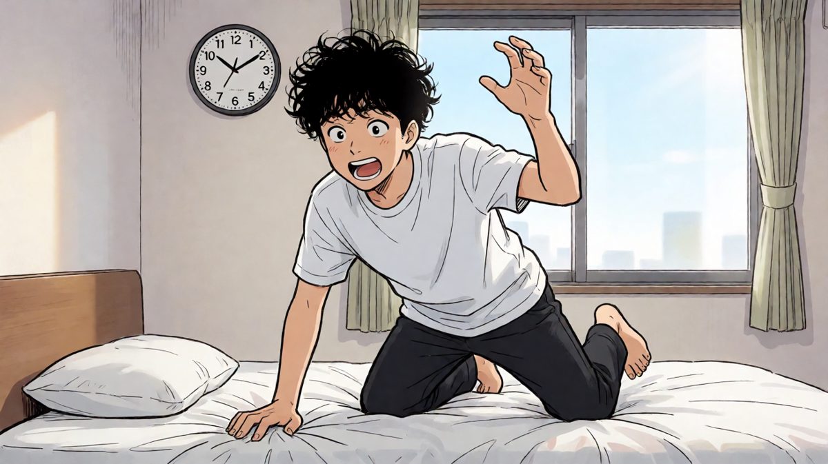 惊醒一看时间，上班要迟到了！