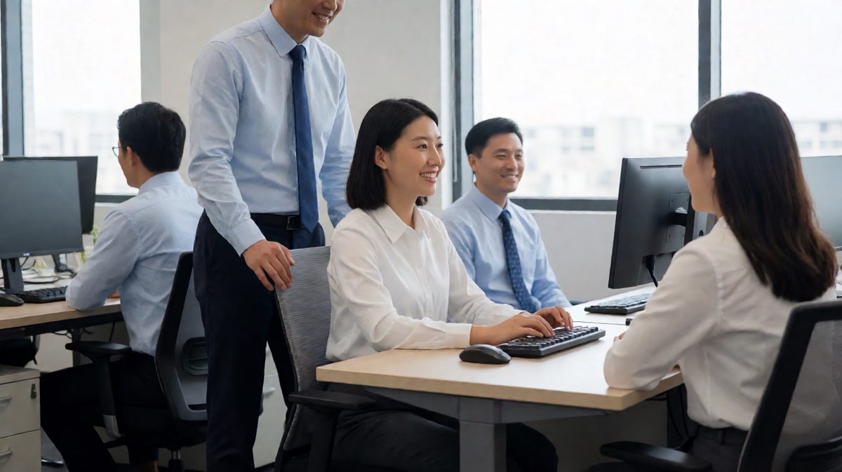 老板表扬员工业绩不错，补充说明是因为他是全公司最便宜的劳动力