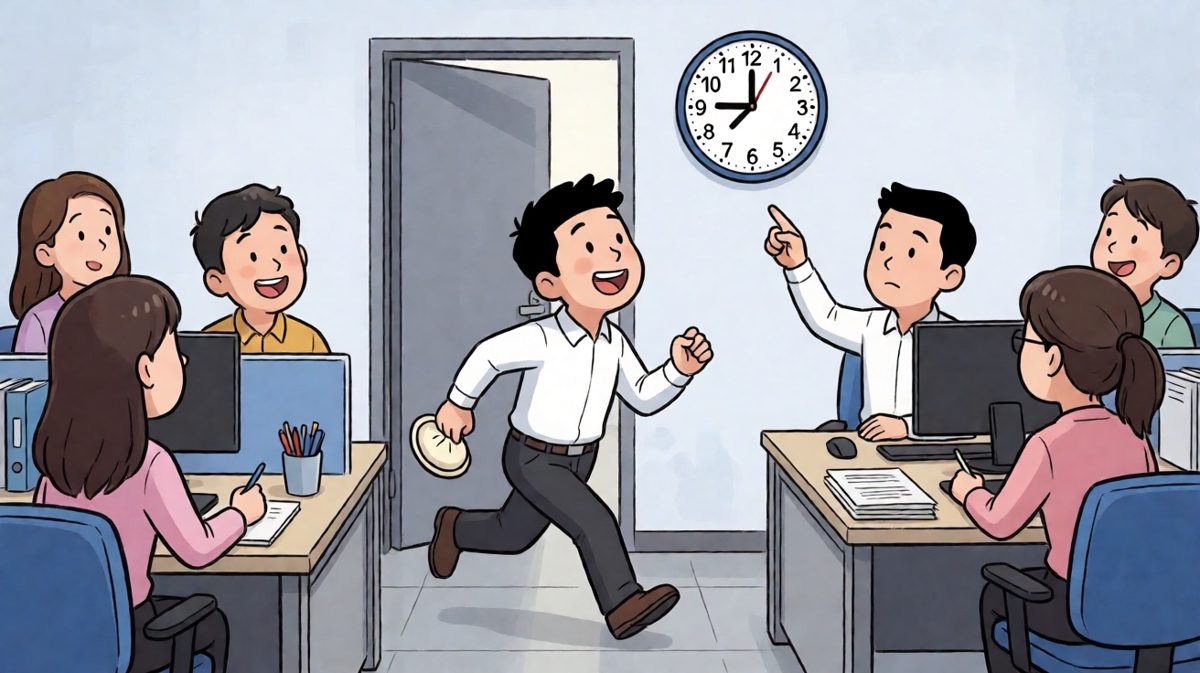 完美踩点……还是迟到了。