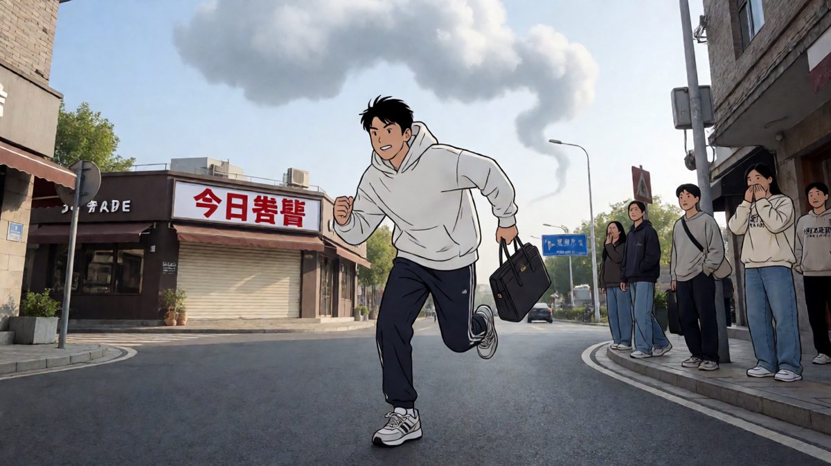 一路狂奔，连早餐都错过了
