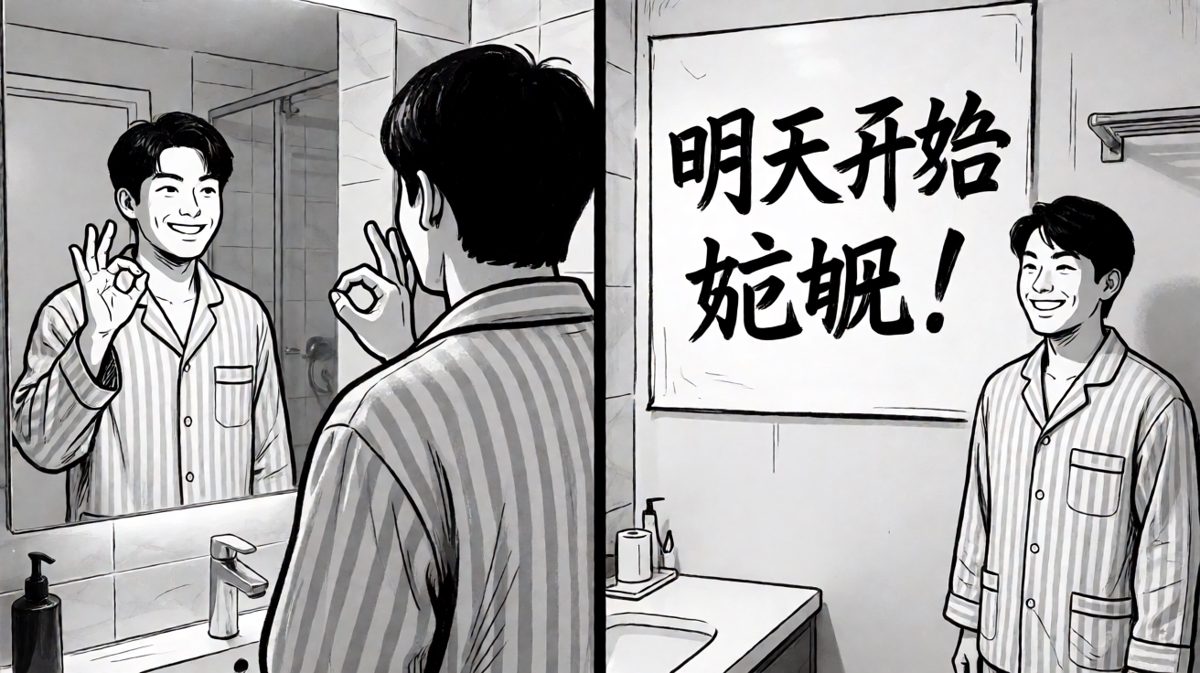立flag→倒塌→再立flag，循环永不结束。