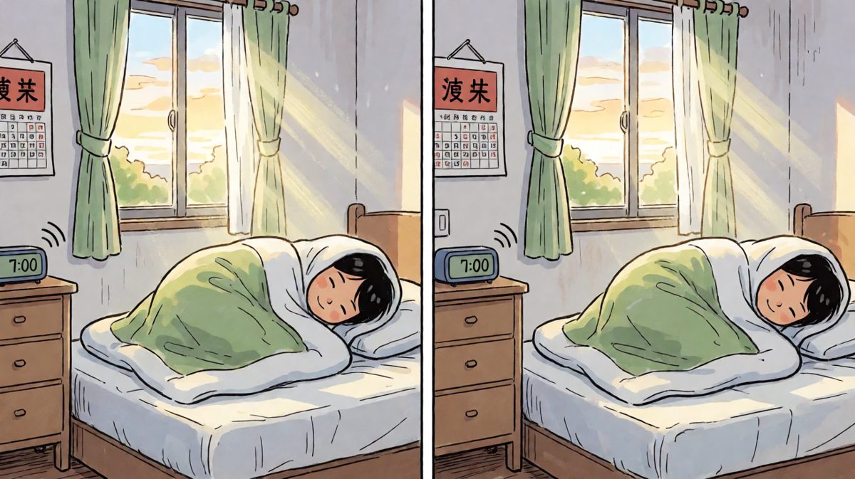闹钟响了，但我不想起来