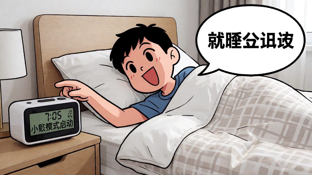 就睡五分钟，没问题