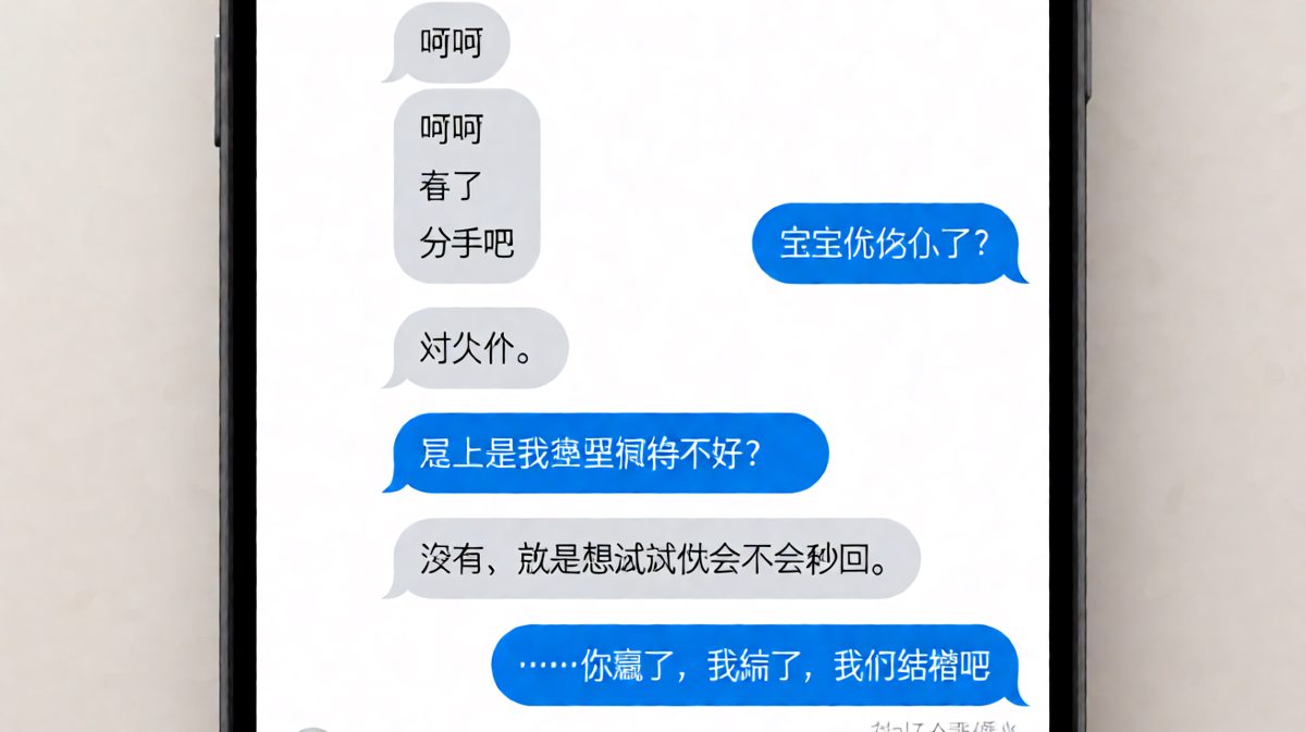 假装分手的试探，却试探出了结婚证