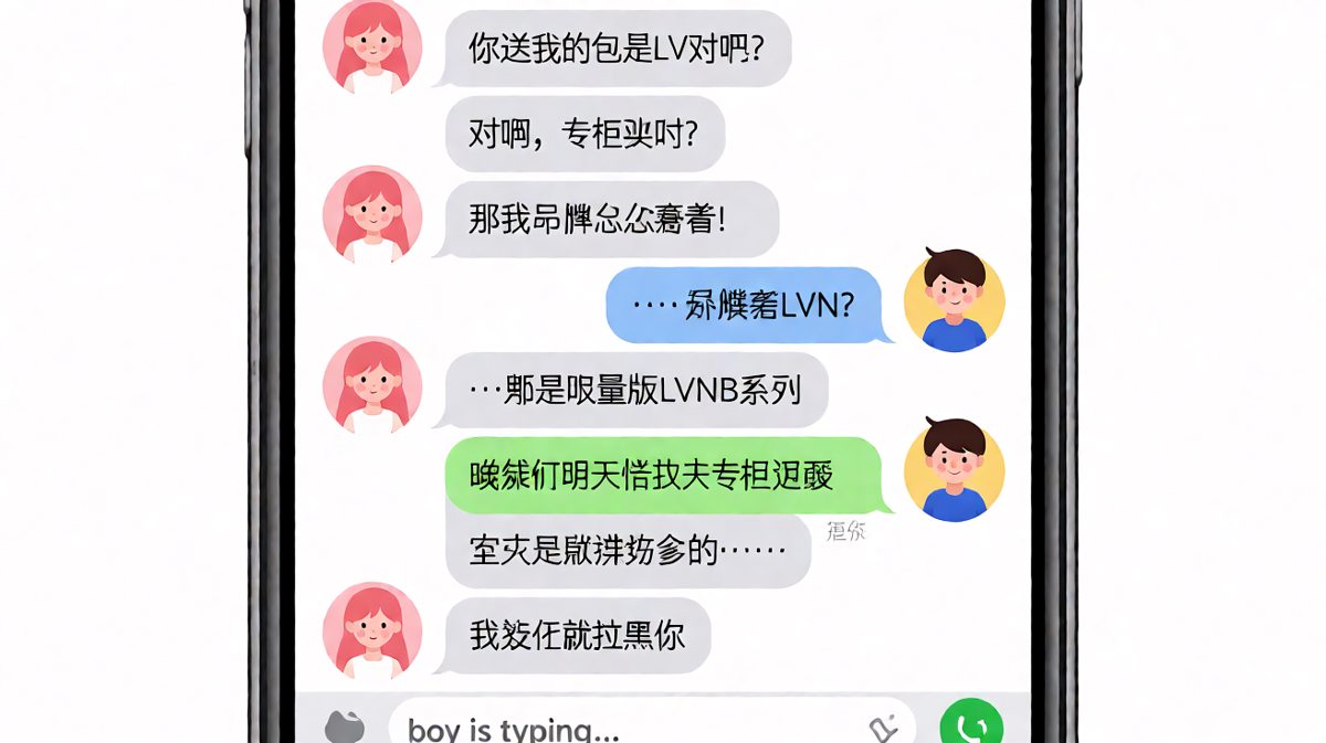 拼多多的包被当场拆穿，男生的求生欲瞬间清零