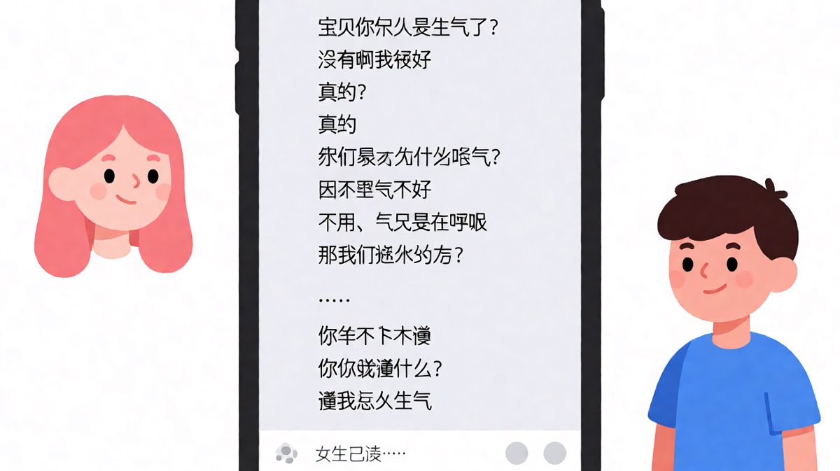 "我没有生气"的终极悖论，男生彻底懵圈