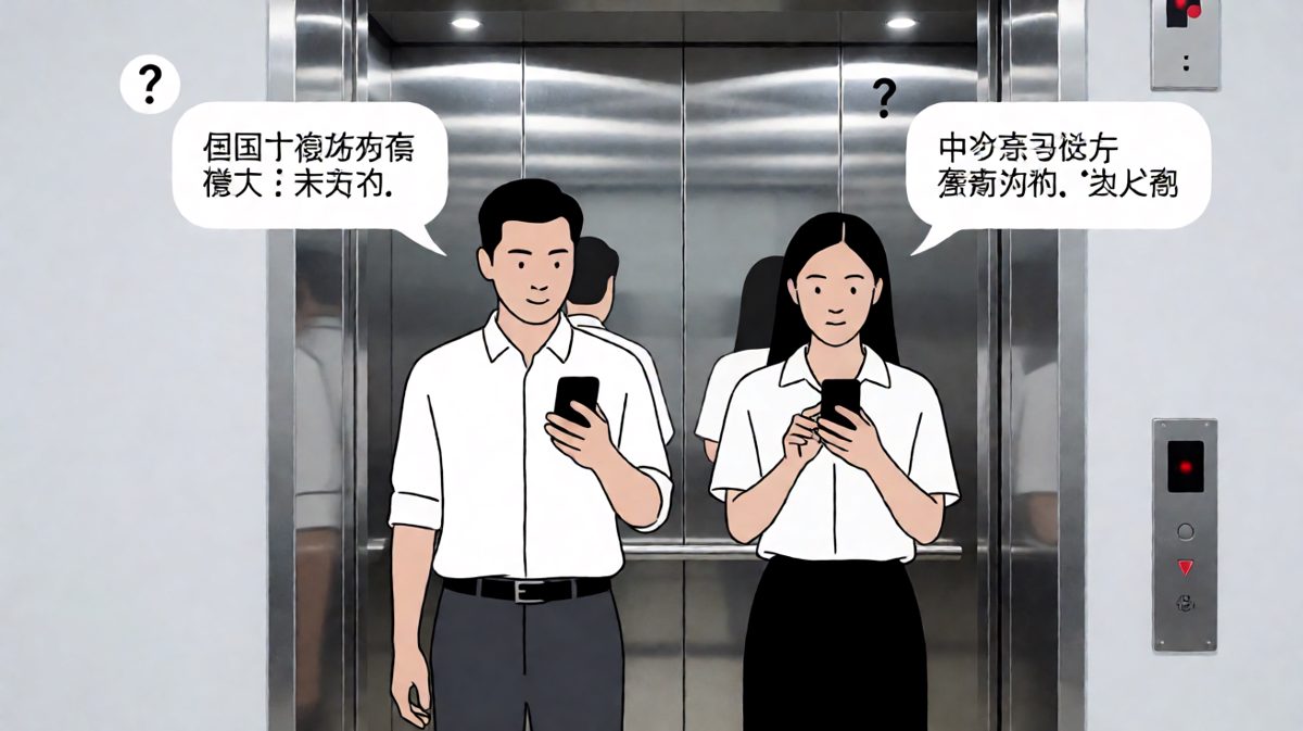 电梯偶遇之演技大赏