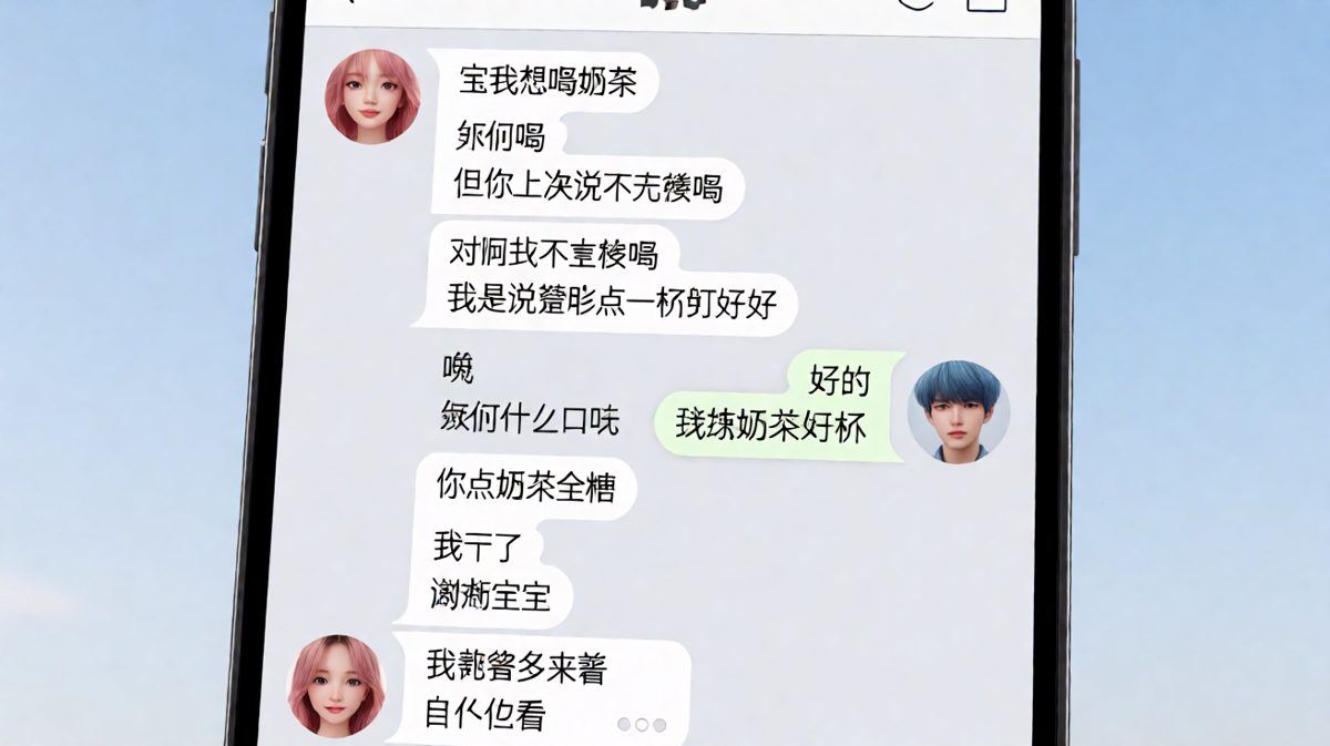 我想喝奶茶 vs 你想喝奶茶