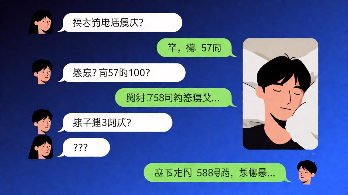 男生用'数学逻辑'敷衍想念，结果被自己的午睡截图反向打脸