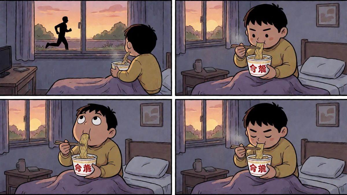 跑步是不可能跑步的，泡面真香