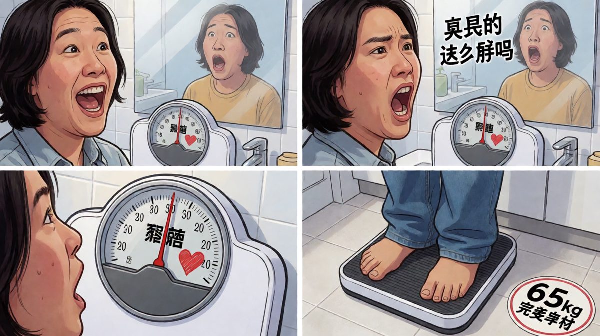 称体重的快乐只有上秤前那一秒。
