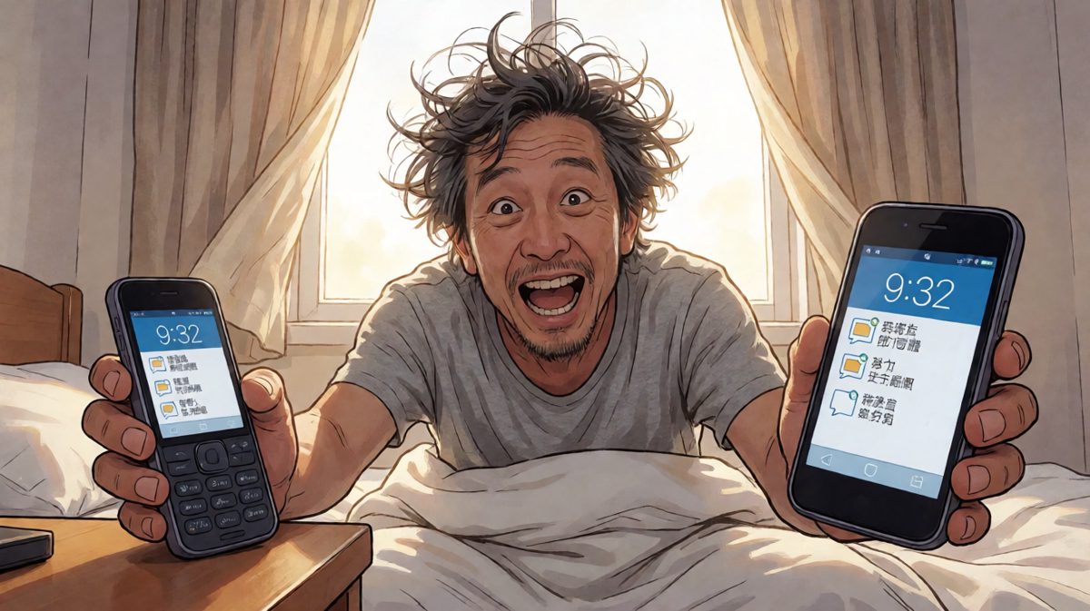 猛地惊醒——居然已经迟到了两个半小时！