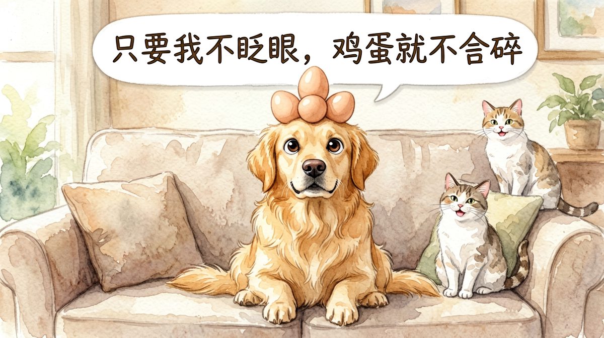 金毛：人生最紧张的时刻，就为了三颗鸡蛋