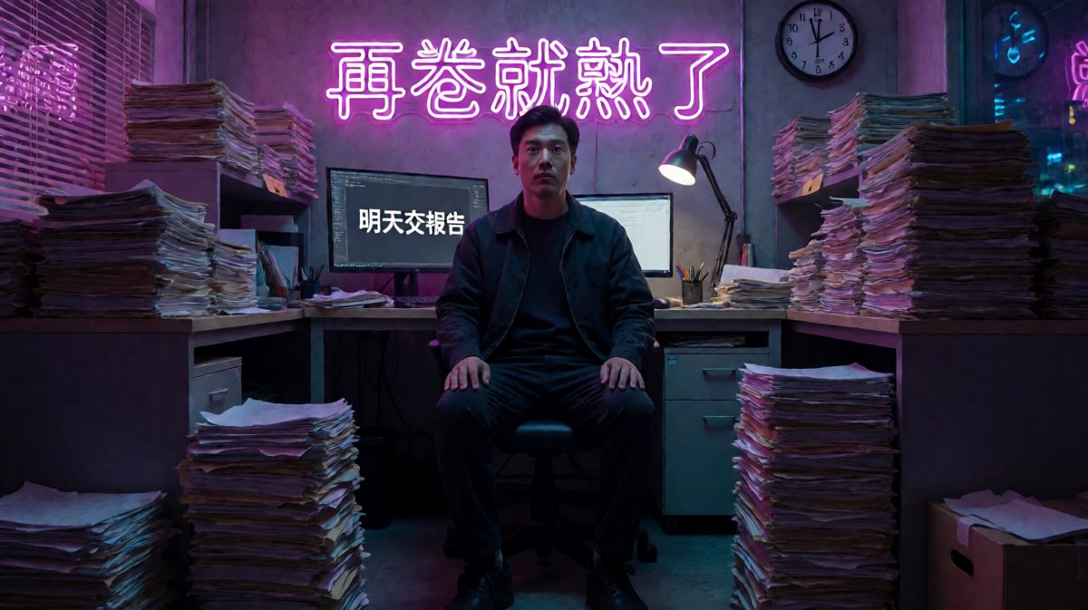 凌晨加班的打工人，灵魂已出窍