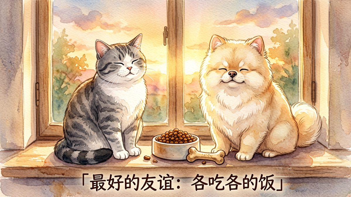 猫狗双全，岁月静好。