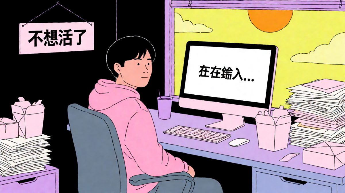 周一早上的我：人在工位，魂在天堂