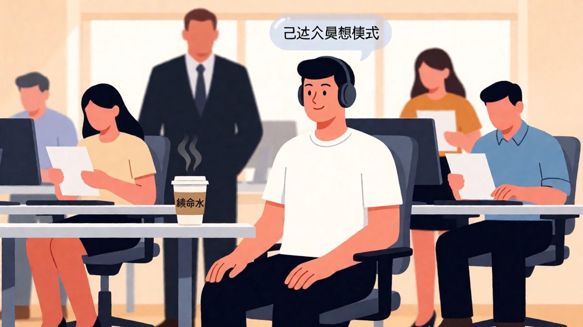 老板说我的工作态度像睡觉一样安稳