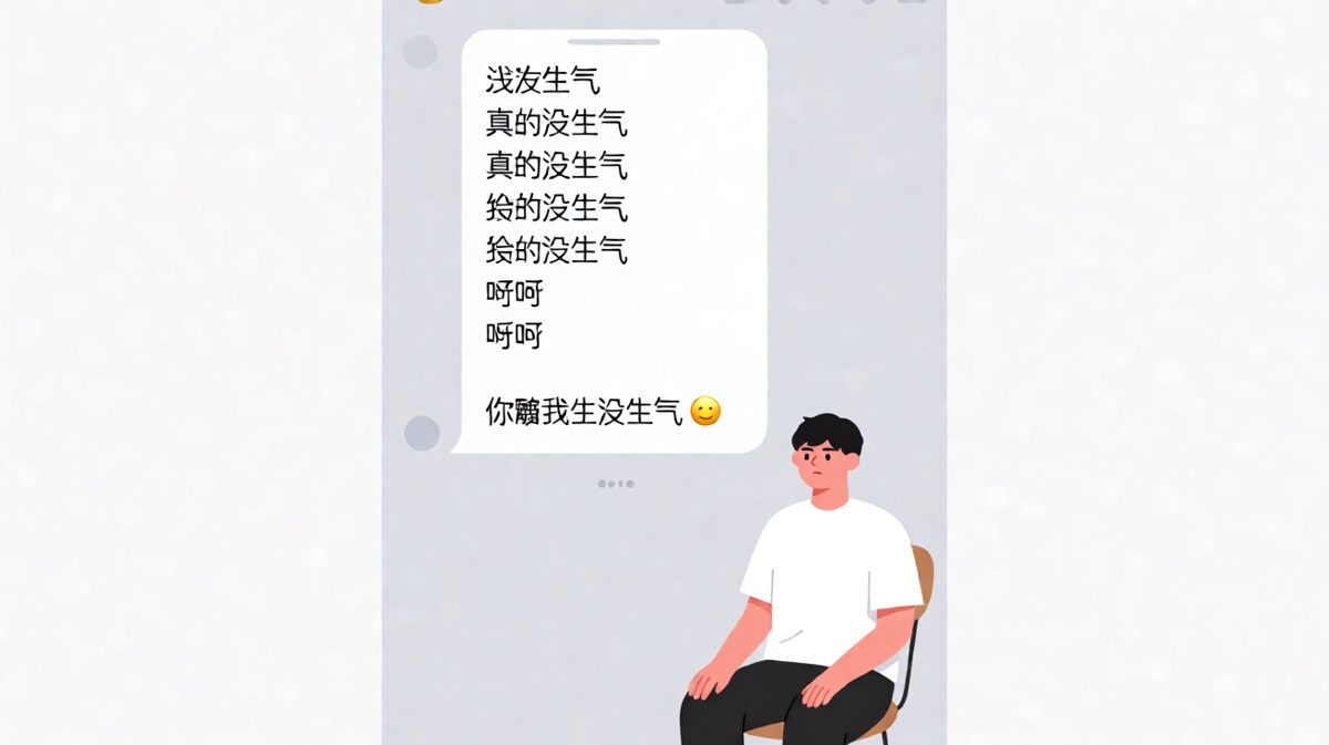 没生气的人不会连发二十条。