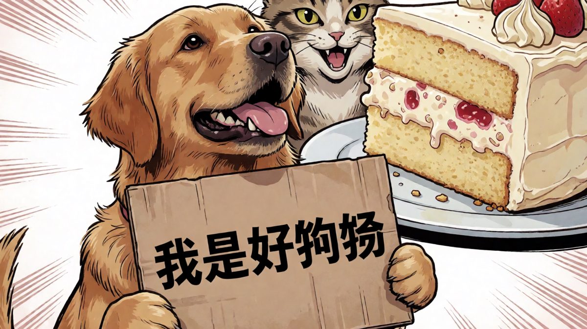 狗：这锅我不背（但蛋糕真香）