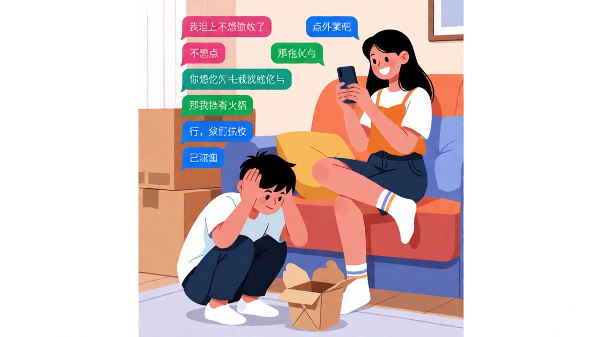 「你想吃什么我就吃什么」翻译成人类语言是「你去做」