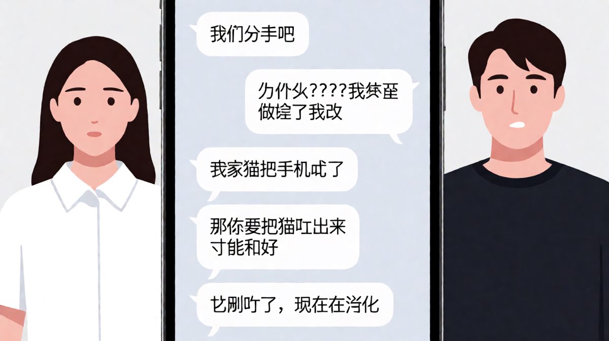猫咪吞手机引发的分手危机与搞笑和解