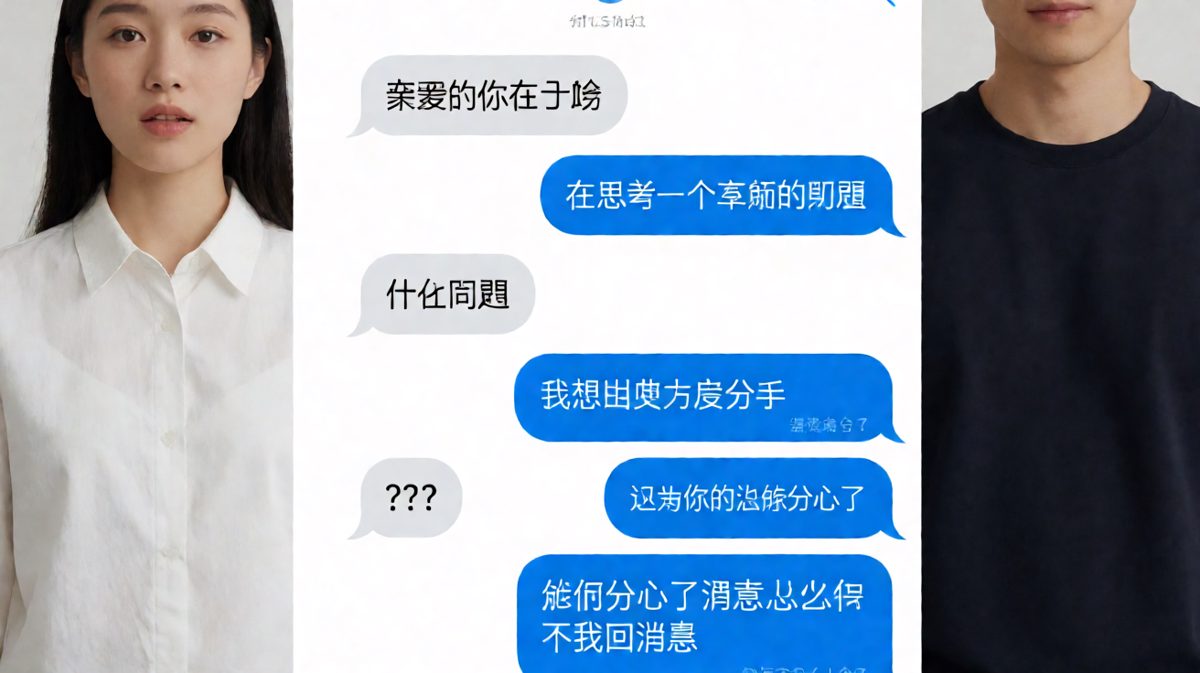 男生想演深情结果翻车：分手只是借口，但他忘了自己也没回消息。