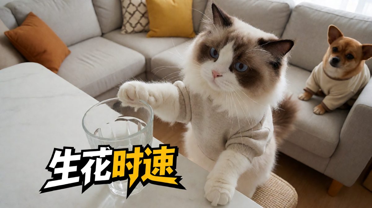 喵星人：我推的，不是玻璃杯，是我的尊严！