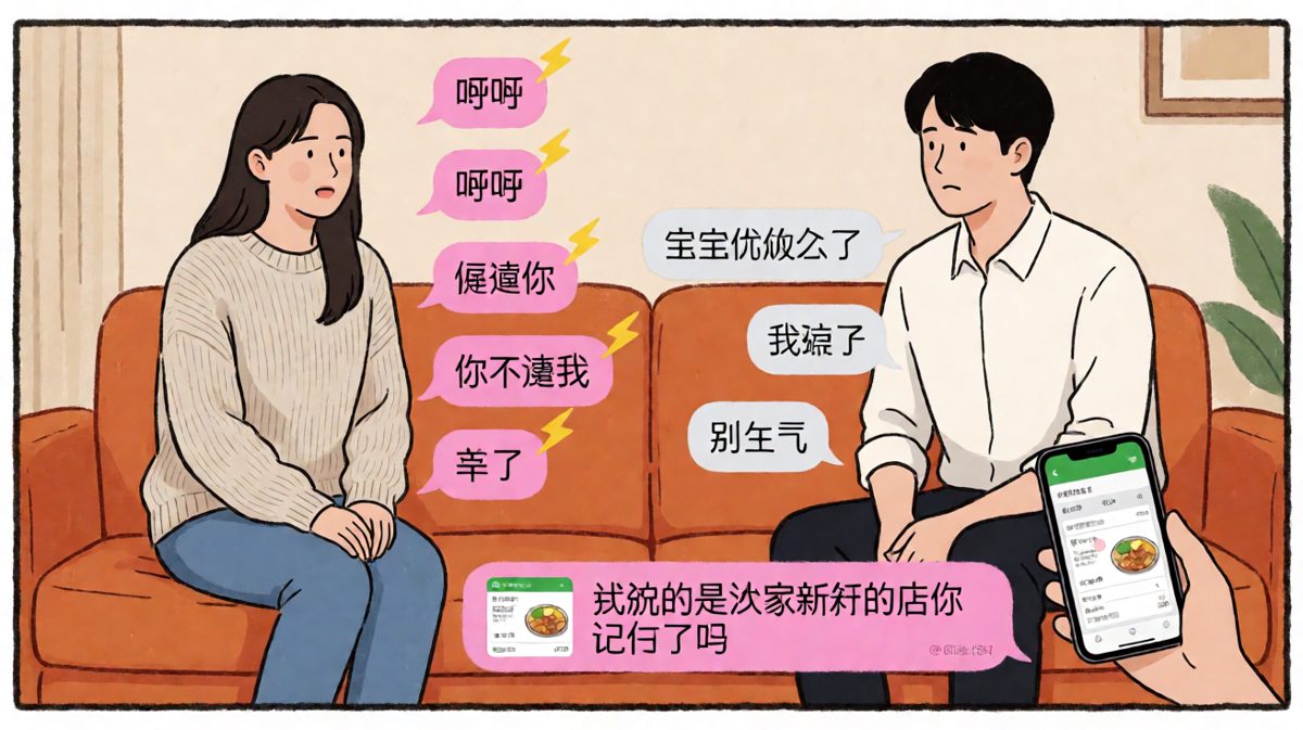 假装生气的尽头，是外卖订单的和解