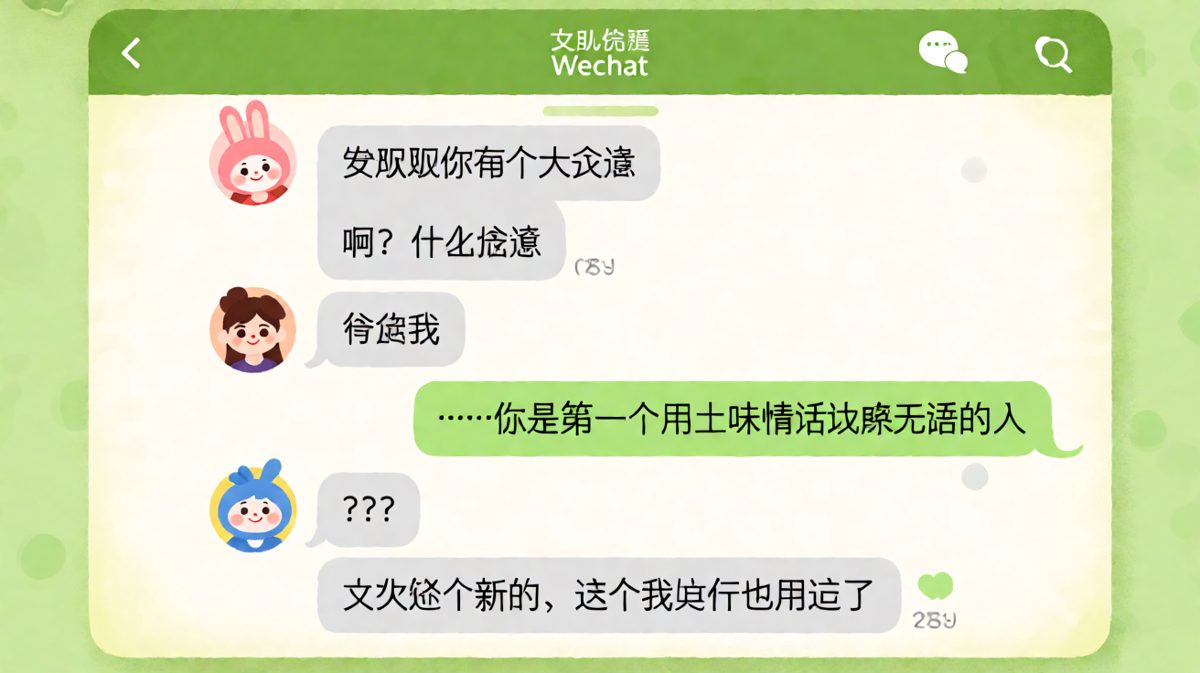 土味情话翻车现场：男生直言前任也用过同样的话