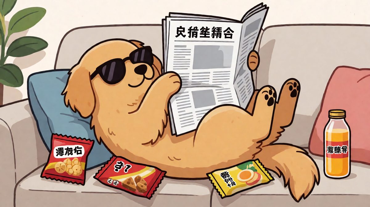 狗生成功的一天，从躺平开始。