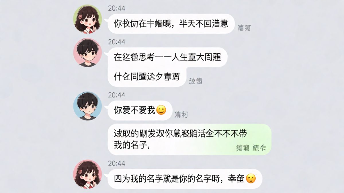 绕了一大圈，原来是在求表白