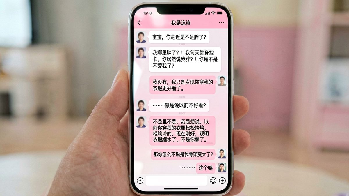 胖了还是缩水：男生努力圆场却越描越黑的经典翻车现场
