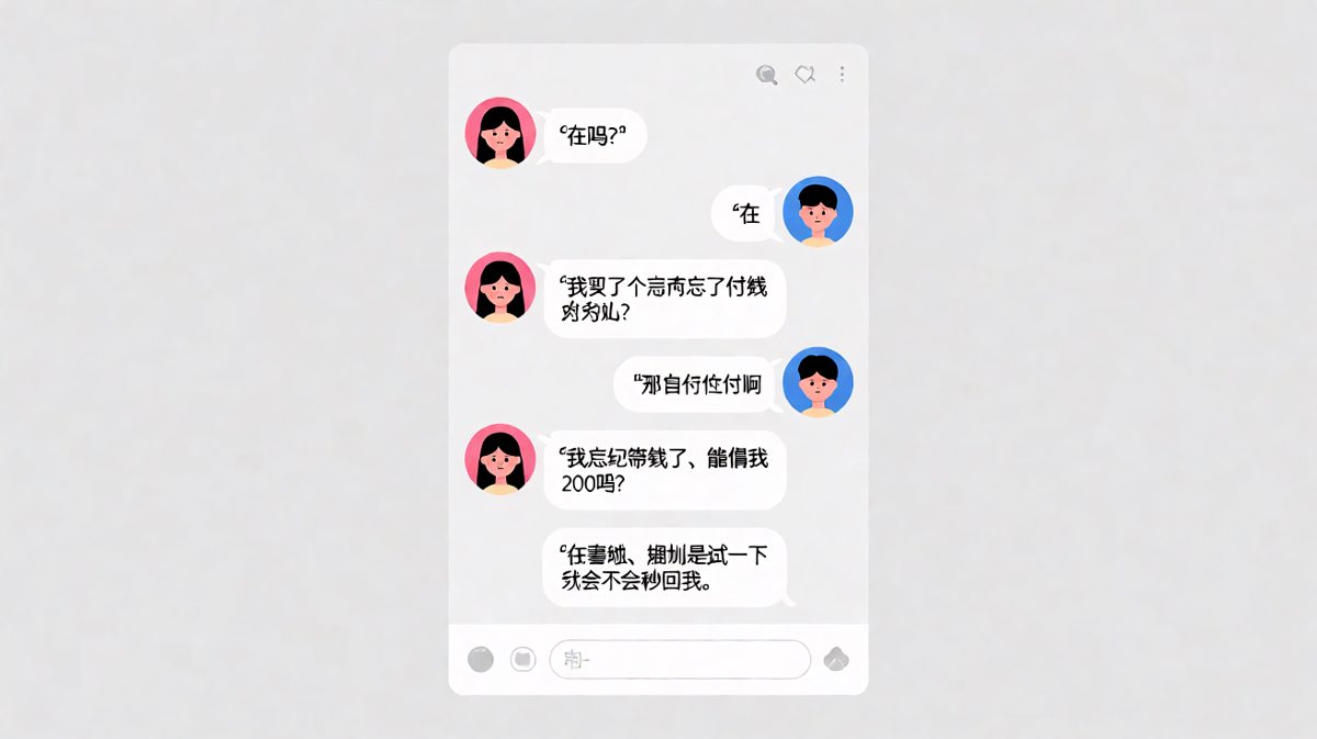女生套路男生借钱，结果反向试探他的反应速度